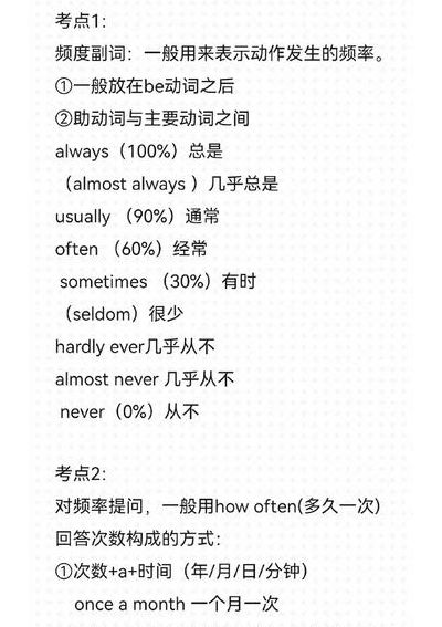 频度副词的用法（频度副词的用法归纳）