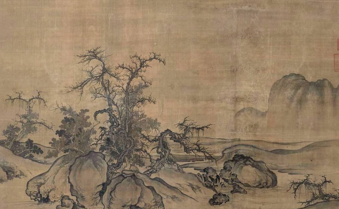 窠石平远图（窠石平远图高清大图）