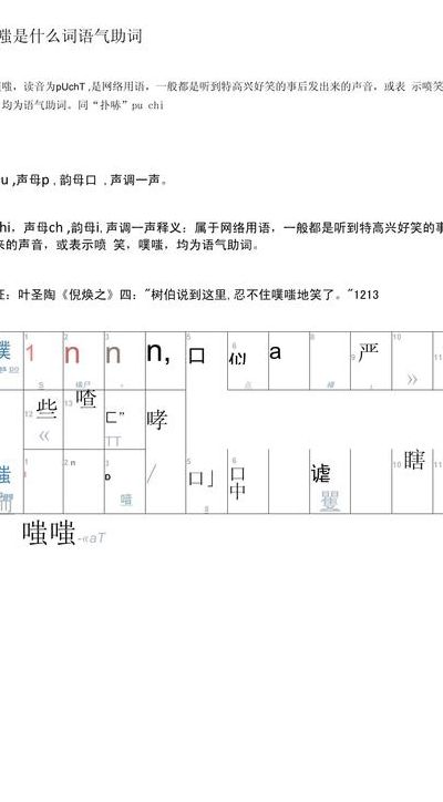 噗嗤什么意思（噗嗤 意思）