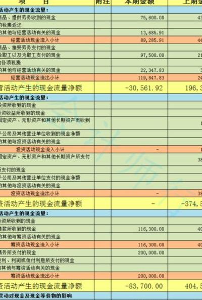 现金流量净额（现金流量净额在现金流量表怎么看）