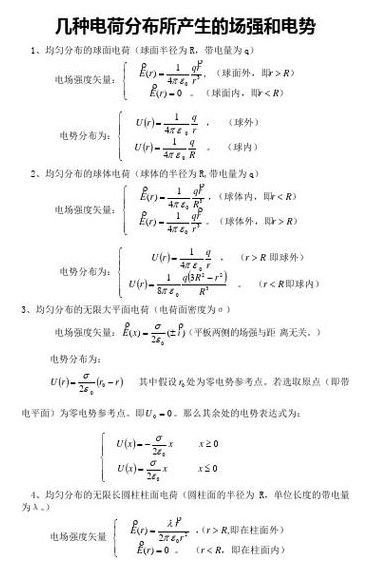 点电荷场强公式（点电荷场强公式大学物理）