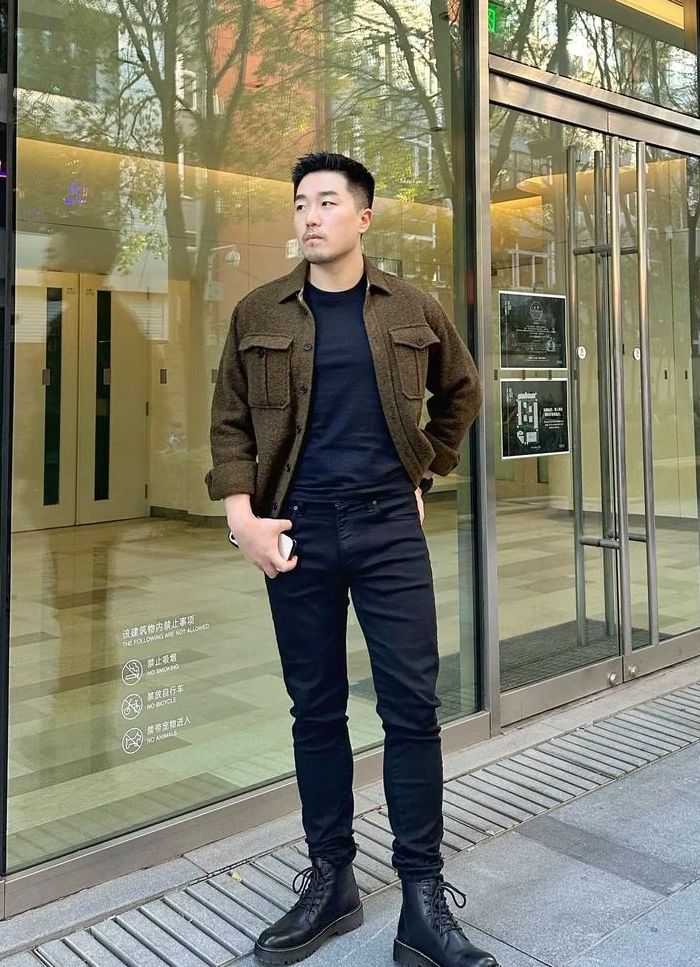 马丁靴男搭配（马丁靴男穿搭）