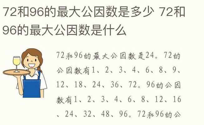 72的因数有哪些（72的因数有哪些数从小到大）