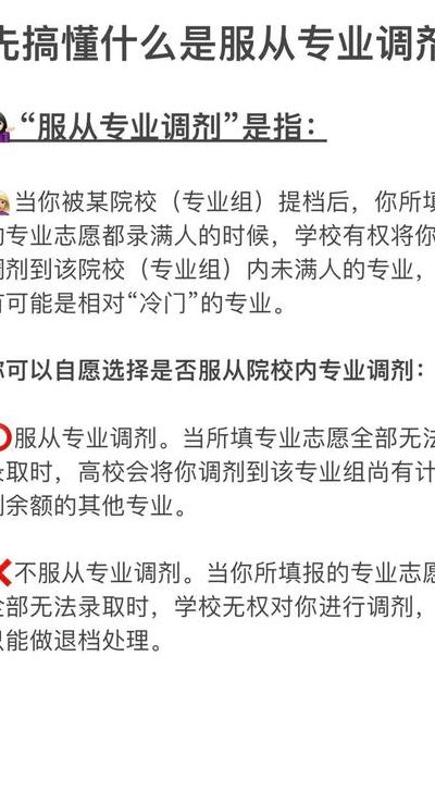 服从专业调剂（服从专业调剂的大学）
