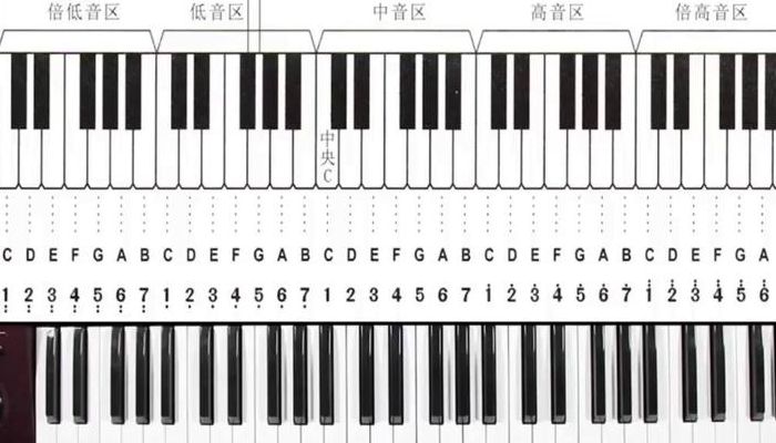 36键电子琴键盘图解（36键电子琴键盘图解大全）