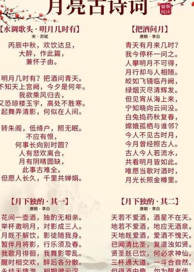 写月的诗句（王安石写月的诗句）