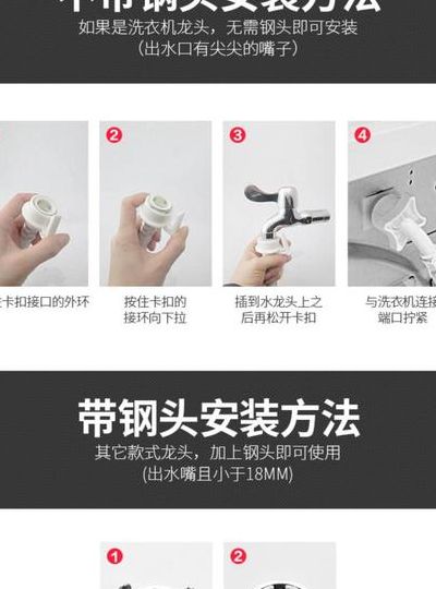 洗衣机进水管安装图解（小天鹅滚筒洗衣机进水管安装图解）