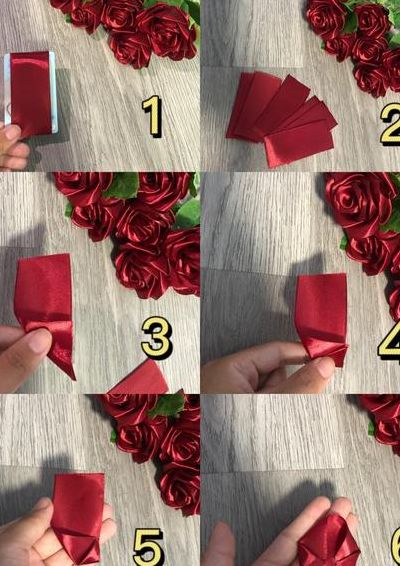 丝带玫瑰花的做法（丝带玫瑰花做法图解）