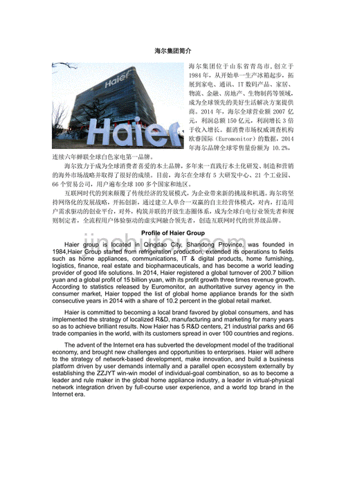 海尔集团简介（海尔集团简介图片）