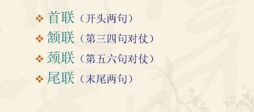颔联和颈联是什么意思（颔联和颈联是什么意思区别）