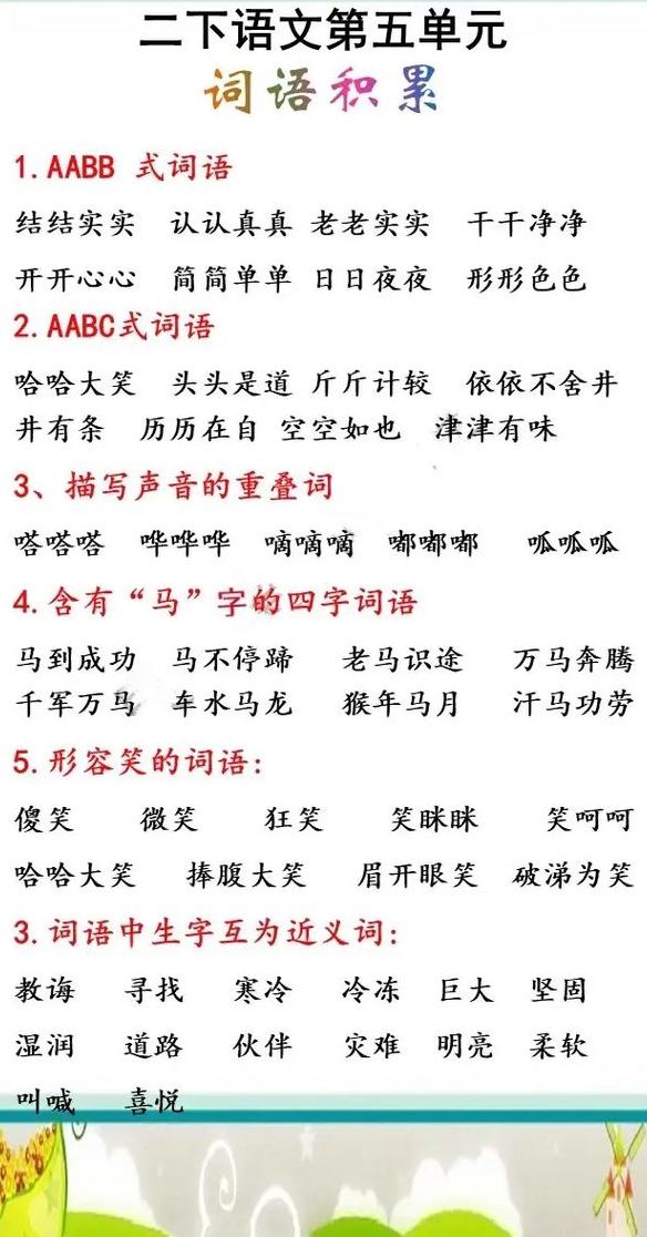 形容笑容的成语（形容笑容的成语二年级）