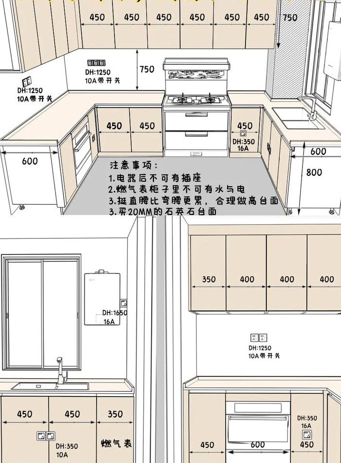 餐边柜插座尺寸对照表图（餐边柜上的插座一般比柜子高多少）