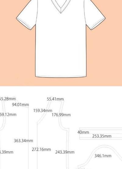 上衣设计图尺寸对照表图（上衣服装设计图）