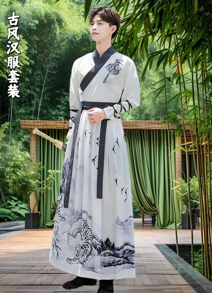 男款汉服尺寸对照表图（男款汉服里面穿什么）