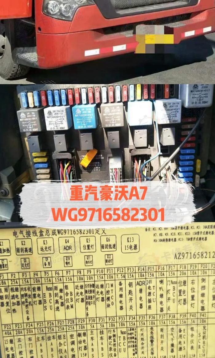 豪瀚保险丝对照表图（豪瀚故障灯图解大全大图）