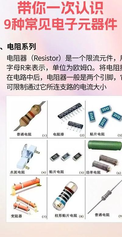 电路板元件认识对照表图（电路板中各种元器件图解的作用）